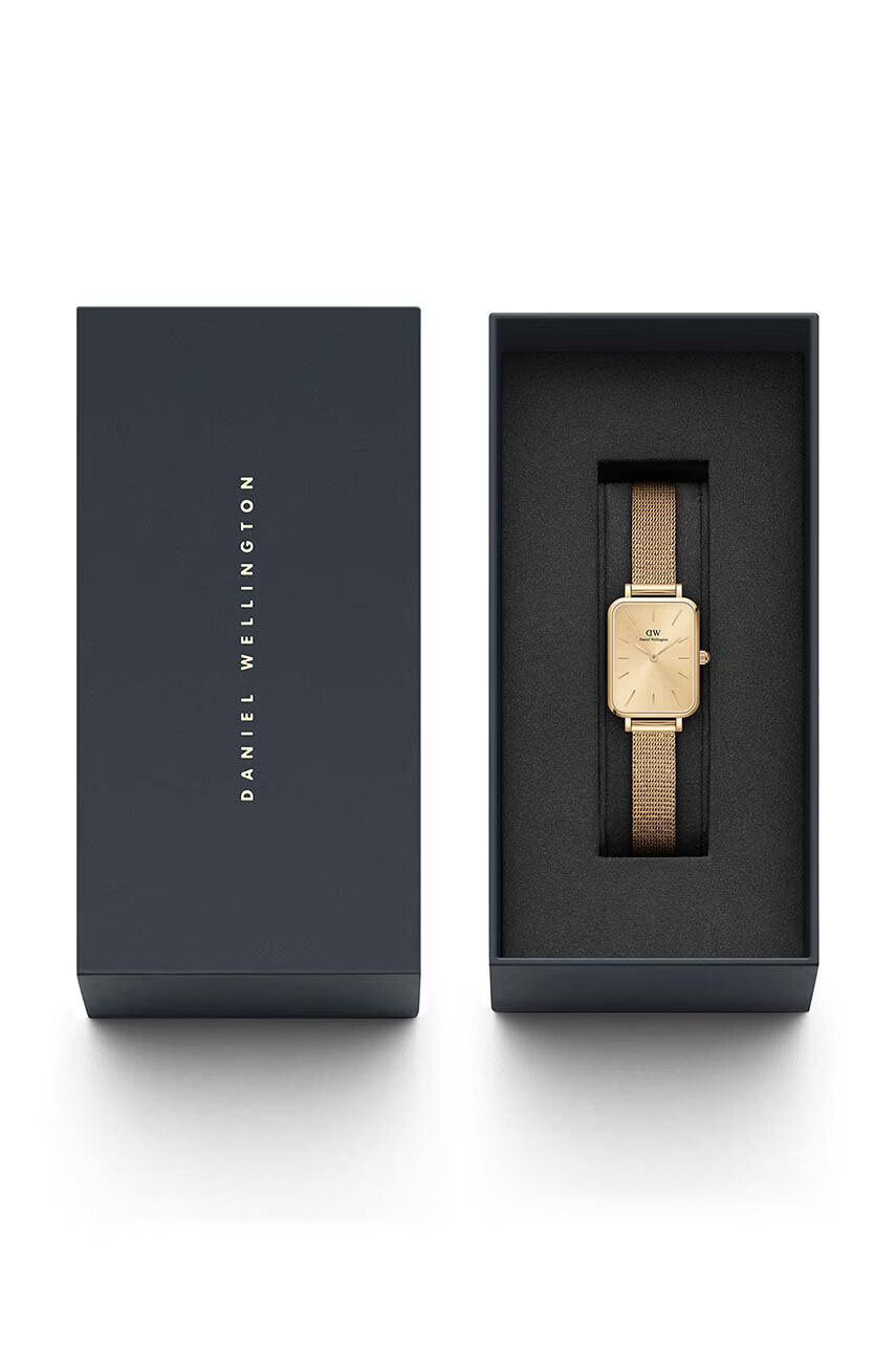 Daniel Wellington Часовник Quadro 20x26 дамски в златисто - Pepit.bg