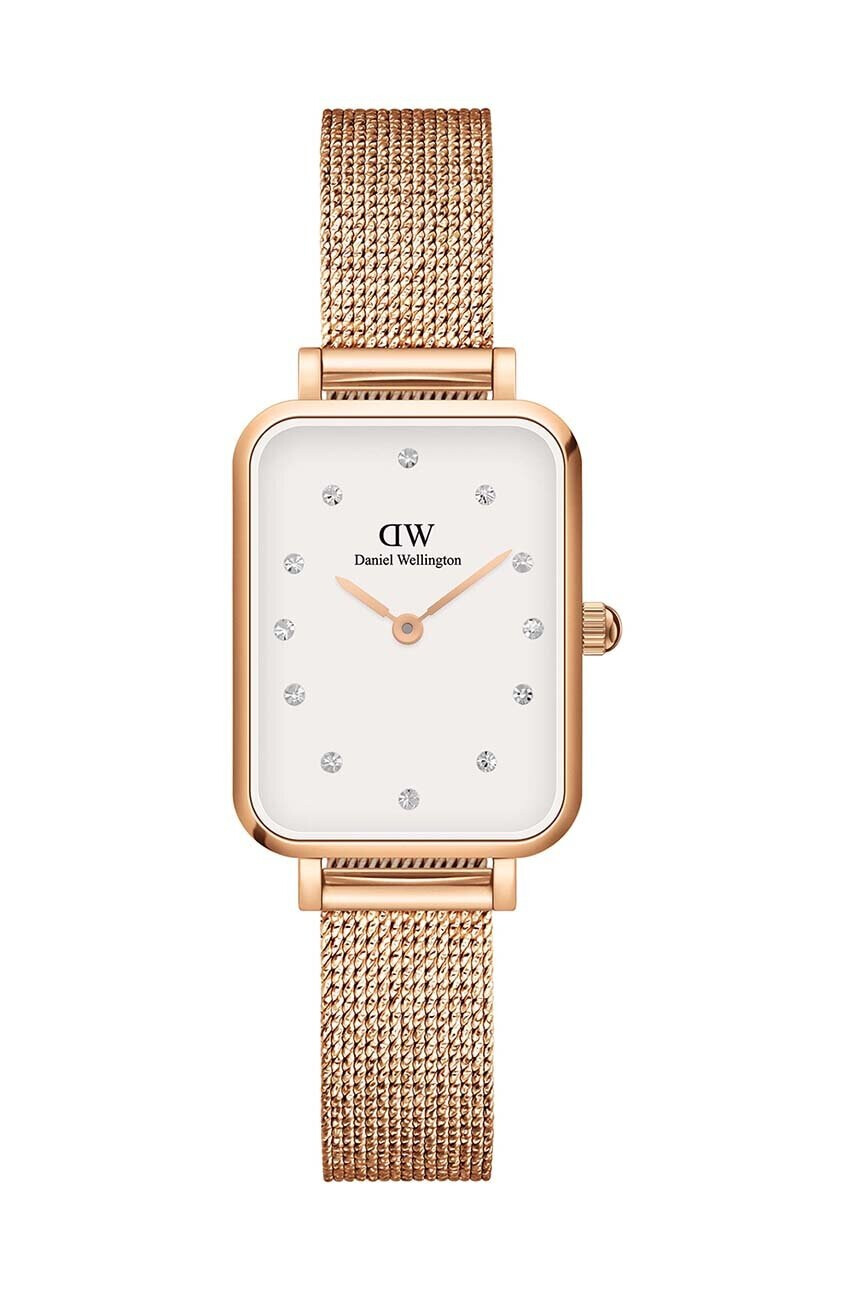 Daniel Wellington Часовник Quadro 20x26 дамски в розово - Pepit.bg