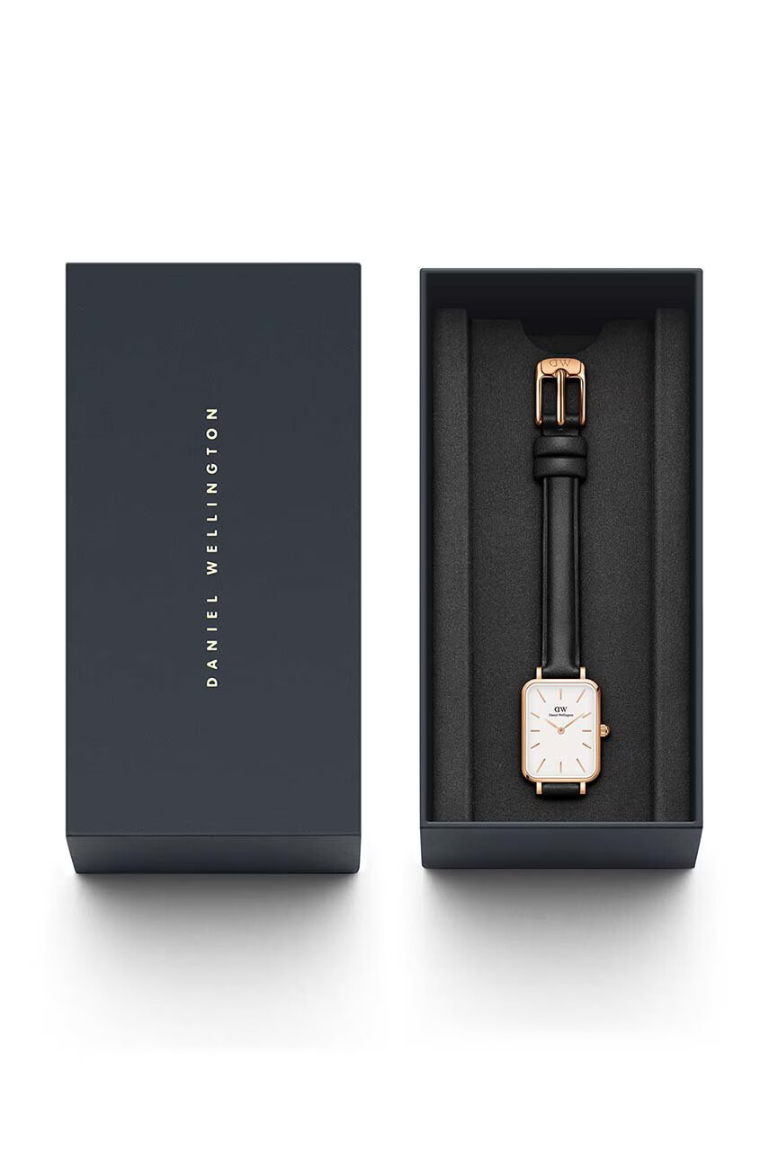 Daniel Wellington Часовник Quadro Pressed дамски в розово - Pepit.bg
