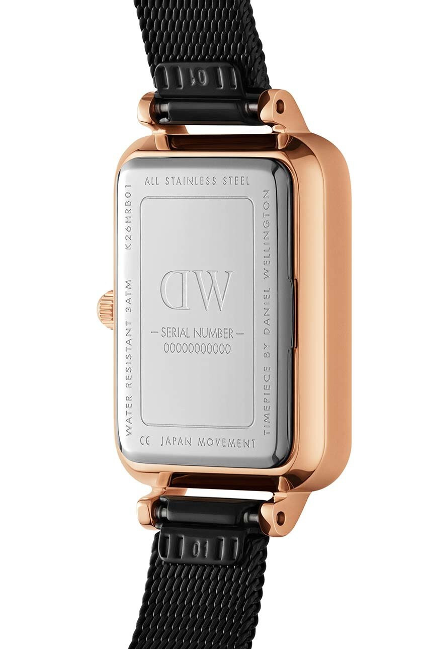 Daniel Wellington Часовник Quadro Pressed дамски в розово - Pepit.bg