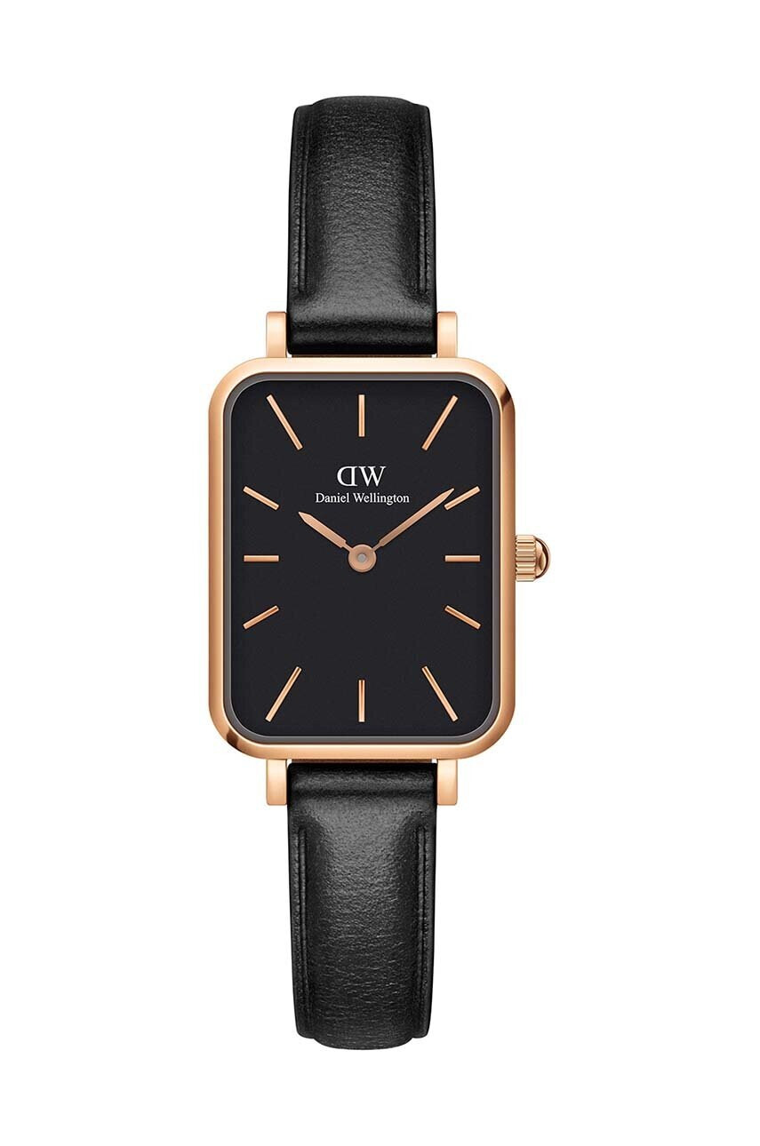 Daniel Wellington Часовник Quadro Pressed дамски в розово - Pepit.bg
