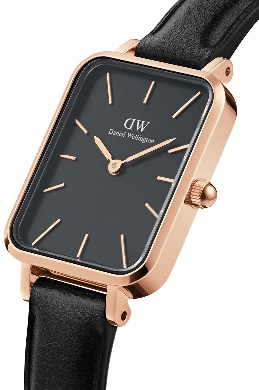 Daniel Wellington Часовник Quadro Pressed дамски в розово - Pepit.bg