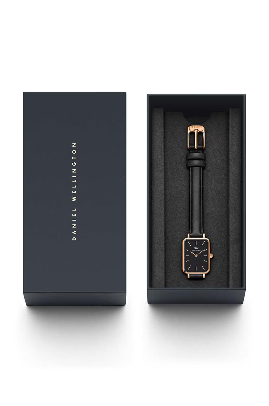 Daniel Wellington Часовник Quadro Pressed дамски в розово - Pepit.bg