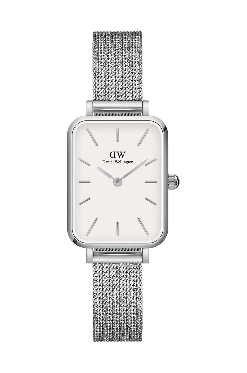 Daniel Wellington Часовник Quadro Pressed дамски в сребристо - Pepit.bg