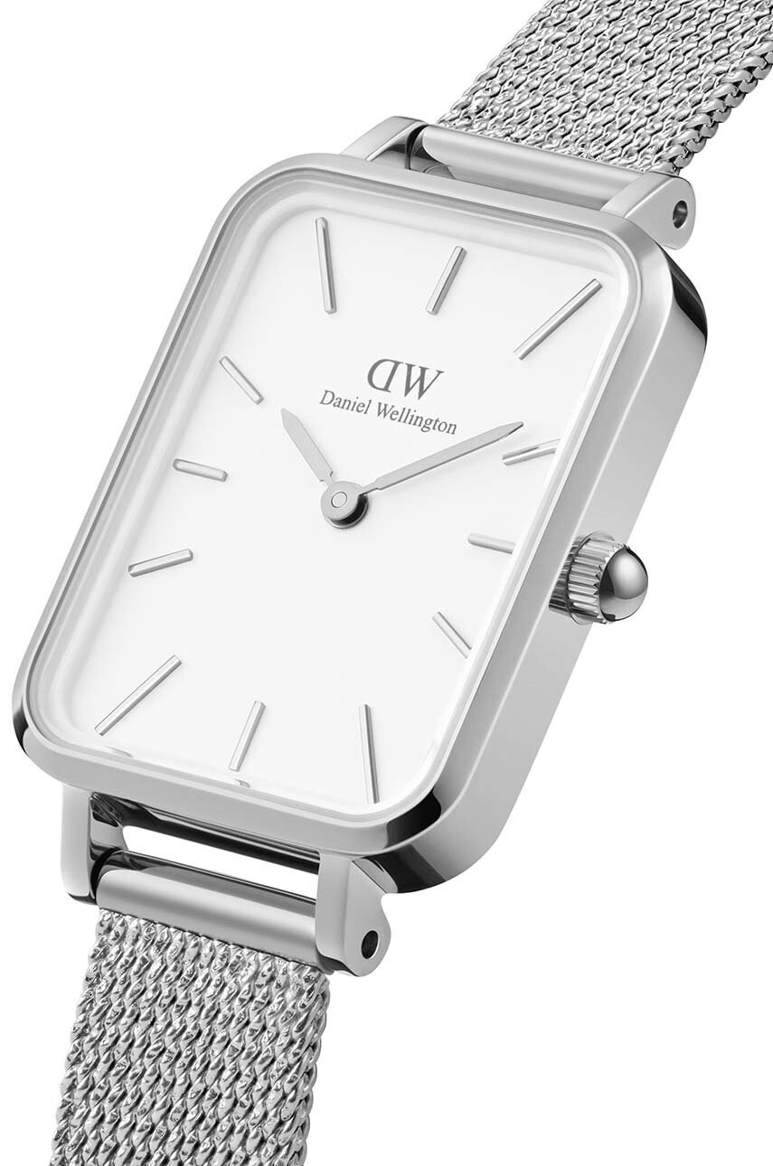 Daniel Wellington Часовник Quadro Pressed дамски в сребристо - Pepit.bg