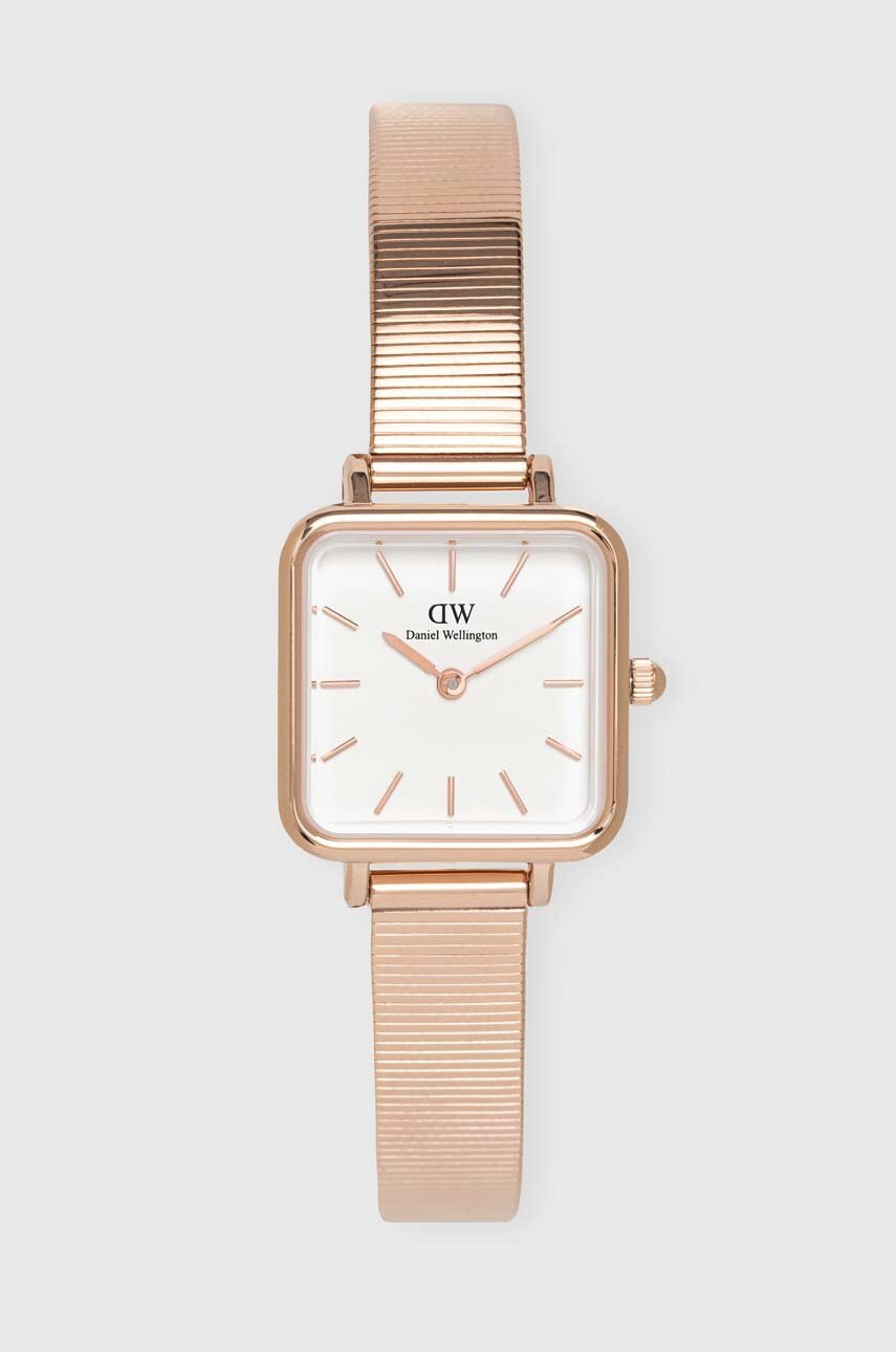 Daniel Wellington Часовник Quadro Studio дамски в розово - Pepit.bg