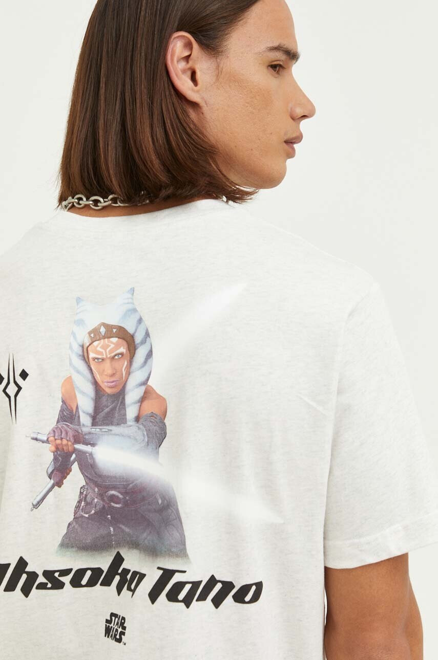 DC Памучна тениска x Star Wars в бежово с принт - Pepit.bg