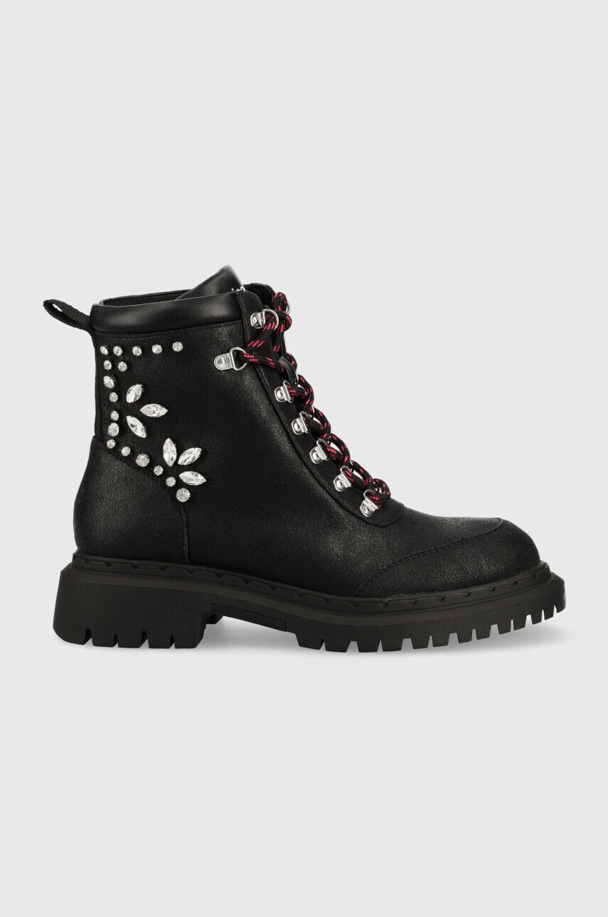 Desigual Боти Scale Jewels в черно с платформа - Pepit.bg
