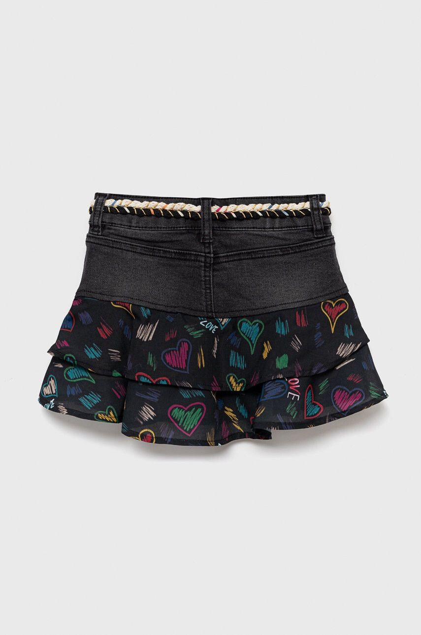Desigual Детска пола в бяло къс модел разкроен модел - Pepit.bg
