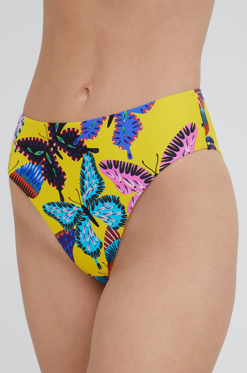 Desigual Долнище на бански в жълто - Pepit.bg