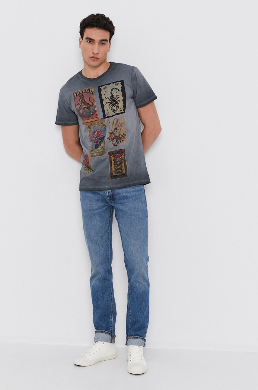 Desigual Памучна тениска - Pepit.bg