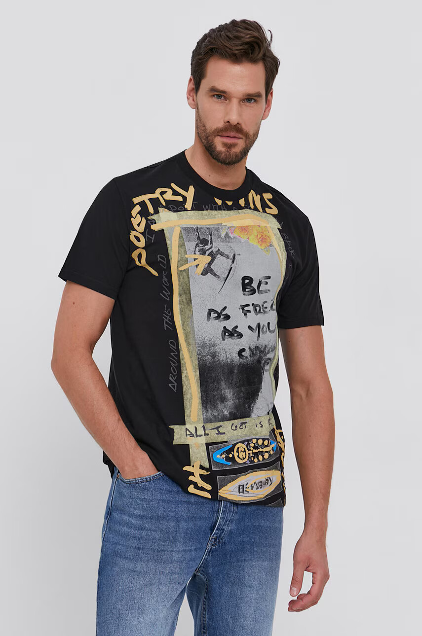Desigual Памучна тениска - Pepit.bg