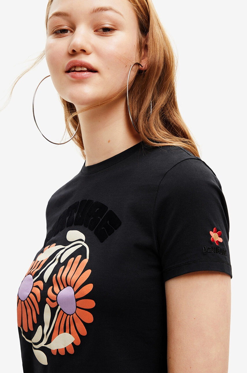 Desigual Памучна тениска - Pepit.bg