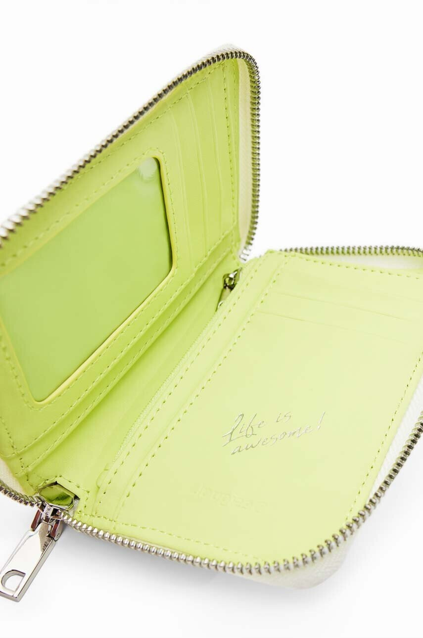 Desigual Портфейл дамски в бяло - Pepit.bg