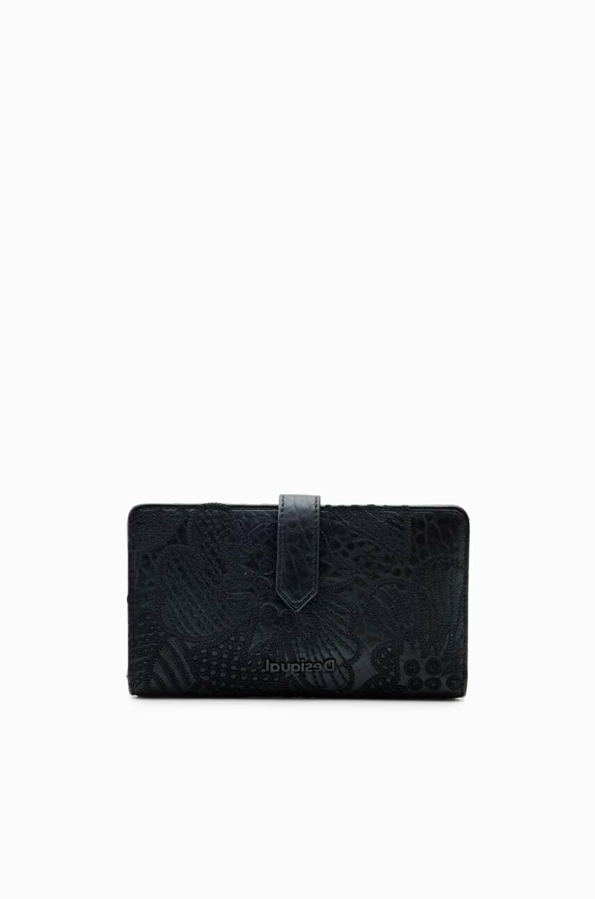 Desigual Портфейл дамски в черно - Pepit.bg