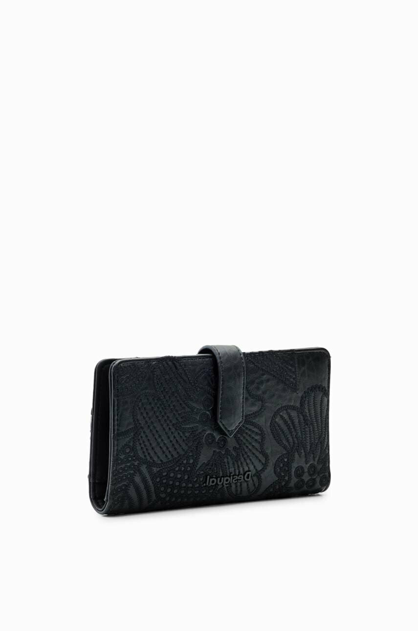 Desigual Портфейл дамски в черно - Pepit.bg