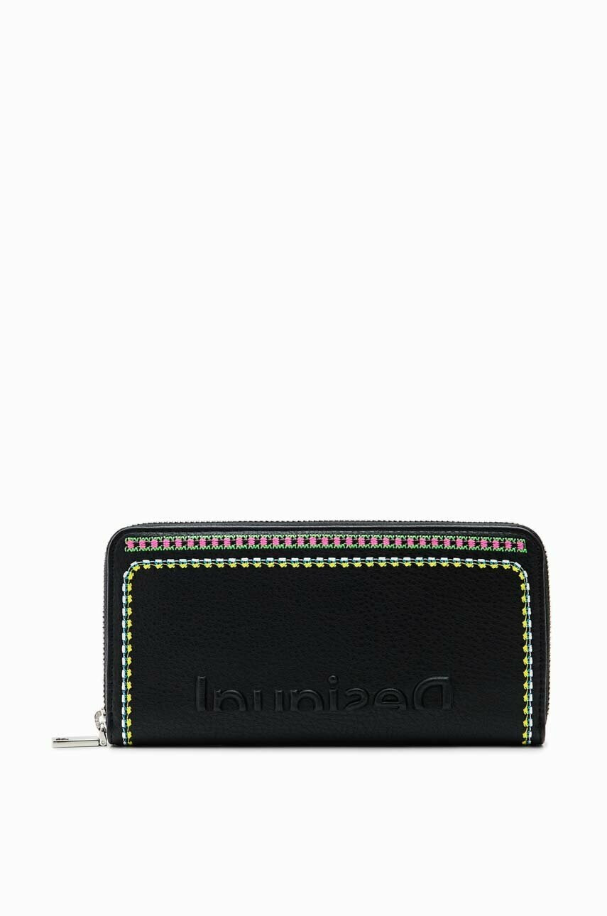 Desigual Портфейл дамски в черно - Pepit.bg