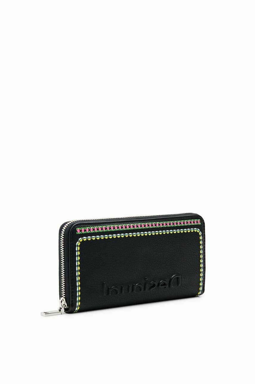 Desigual Портфейл дамски в черно - Pepit.bg