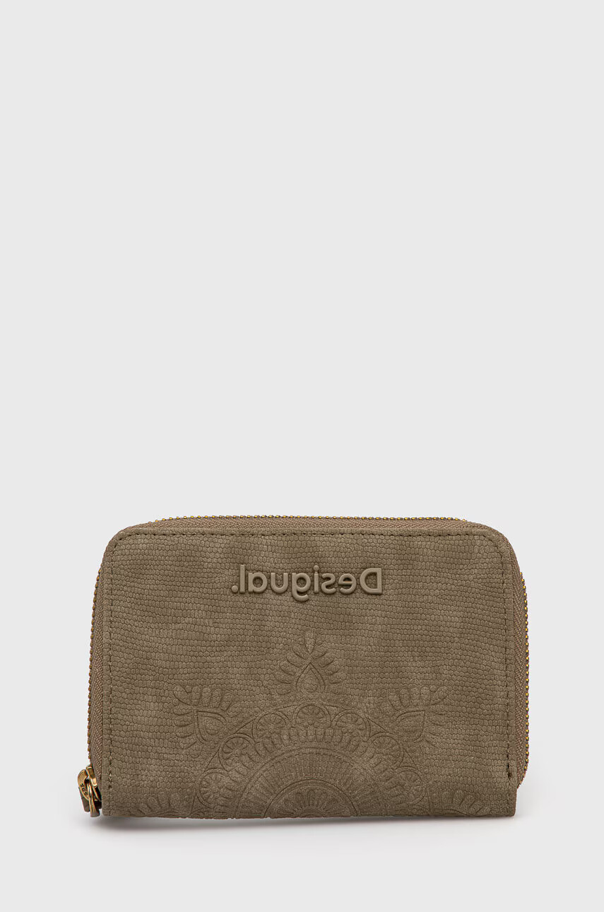Desigual Портфейл дамски в зелено - Pepit.bg