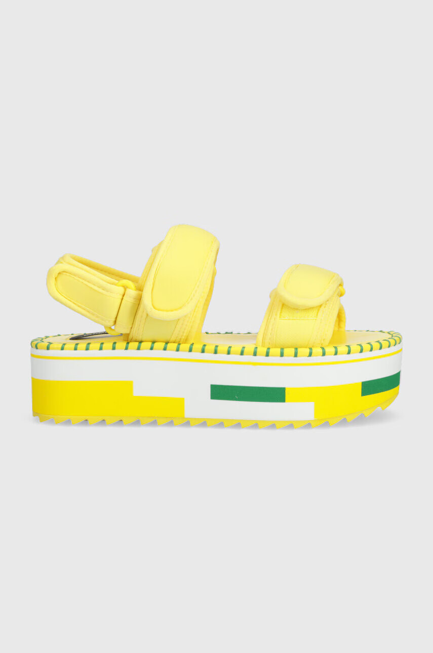Desigual Сандали в жълто с платформа 23SSSA05.8023 - Pepit.bg