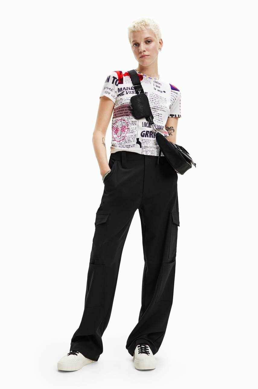 Desigual Тениска в бяло - Pepit.bg