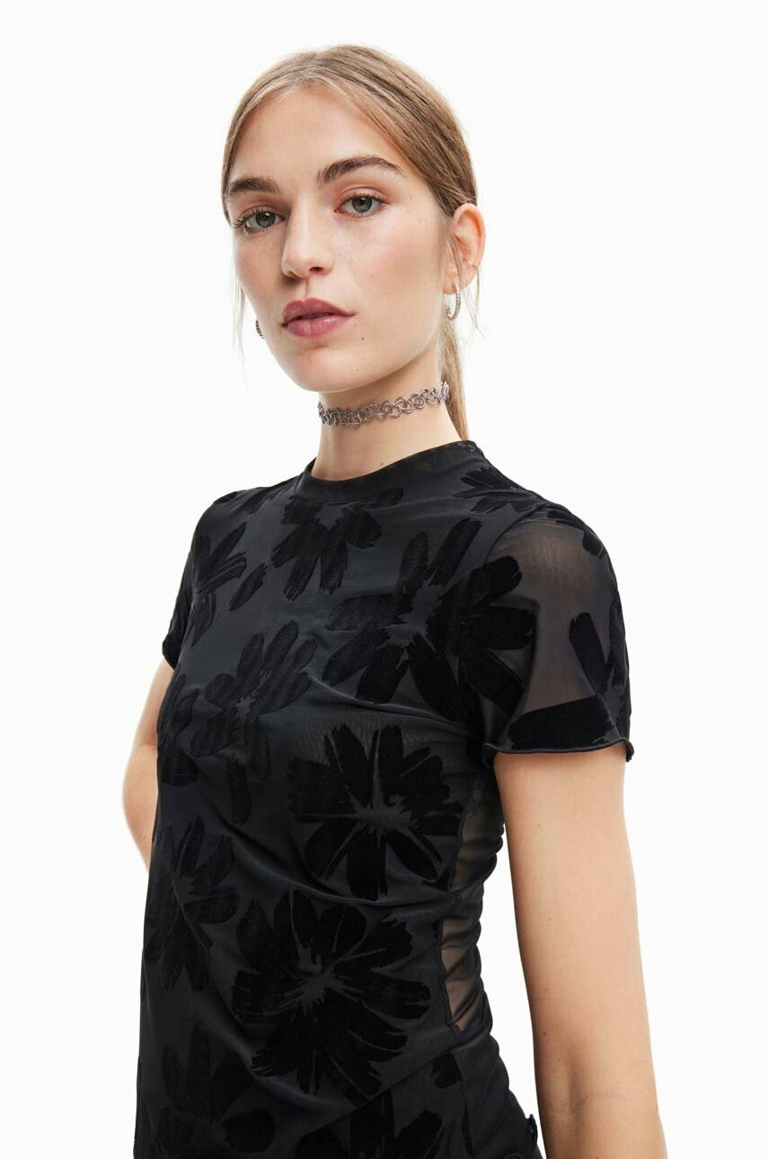 Desigual Тениска в черно - Pepit.bg