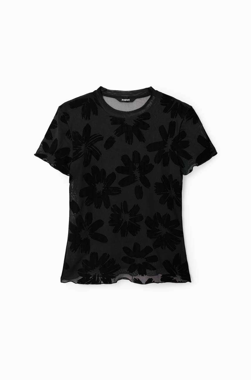Desigual Тениска в черно - Pepit.bg
