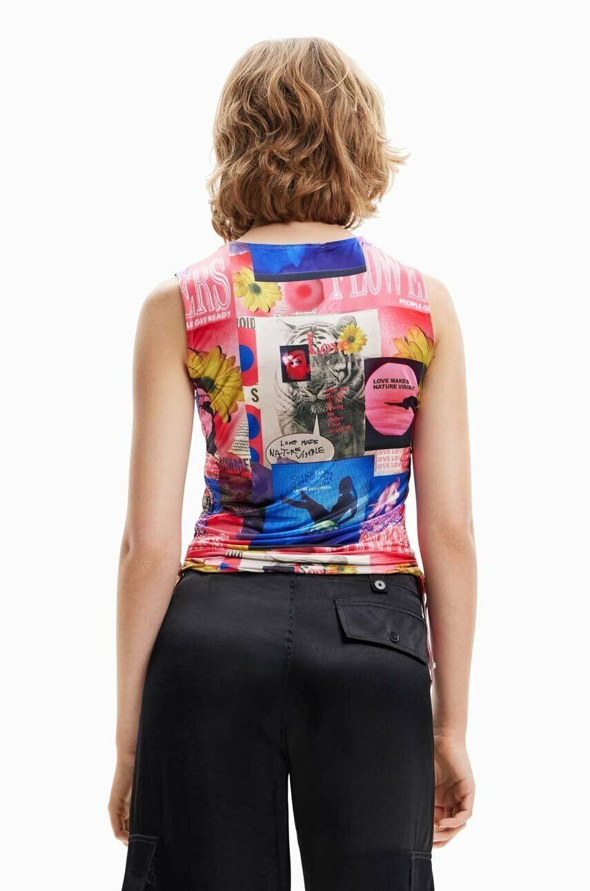 Desigual Топ дамски в черно - Pepit.bg