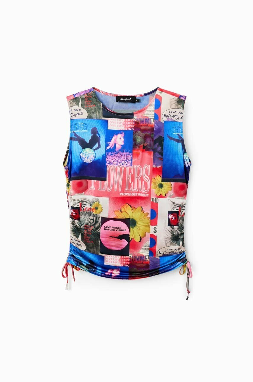 Desigual Топ дамски в черно - Pepit.bg