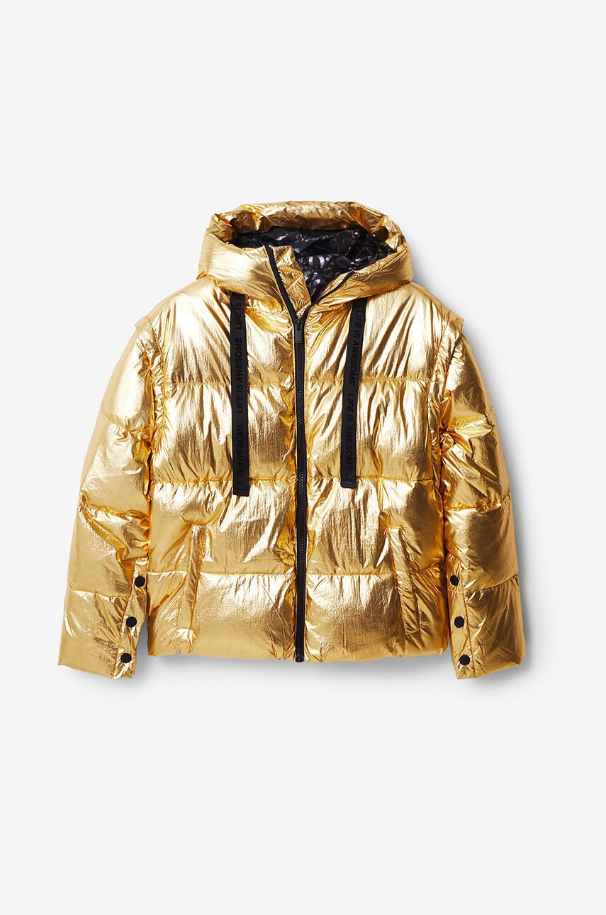 Desigual Яке в златисто със зимна изолация - Pepit.bg