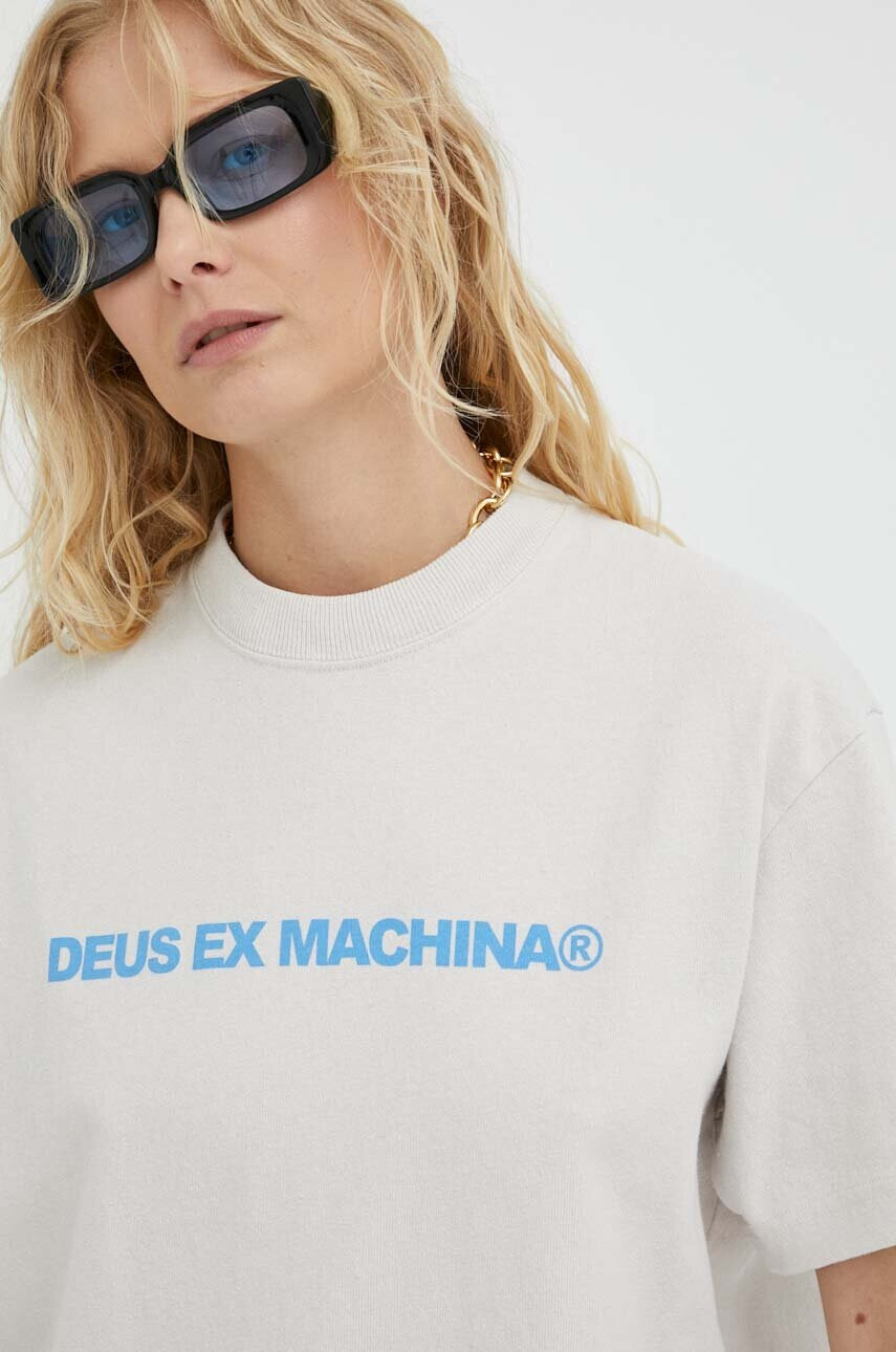 Deus Ex Machina Памучна тениска в сиво - Pepit.bg