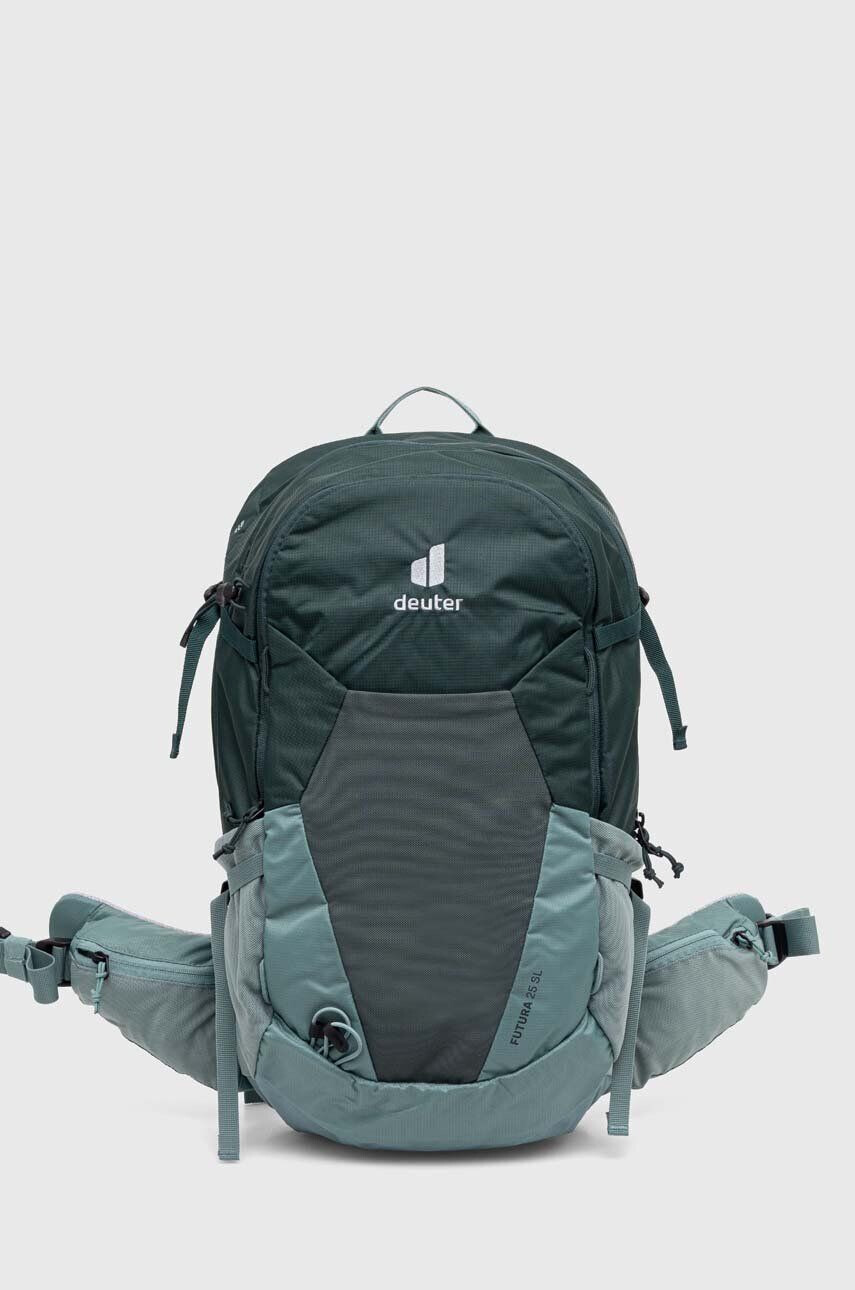 Deuter Раница Futura 25 SL в зелено голям размер с изчистен дизайн - Pepit.bg