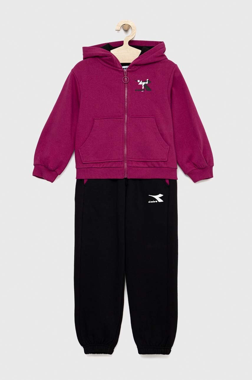 Diadora Детски анцуг в черно - Pepit.bg