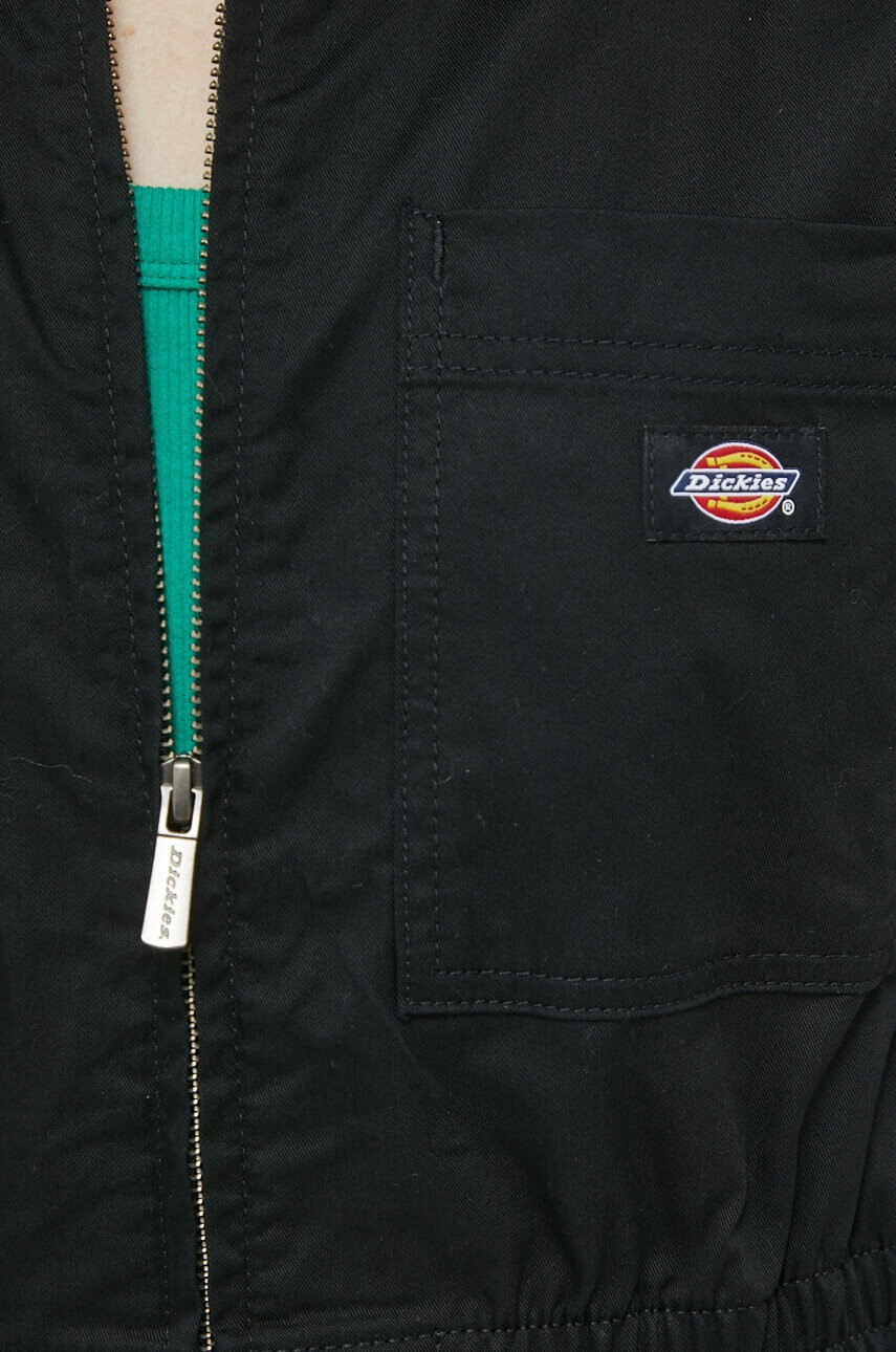 Dickies Памучен гащеризон в черно от памук с яка тип peter pan - Pepit.bg