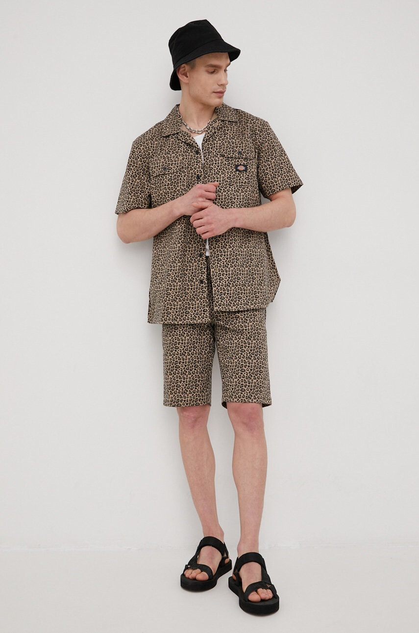 Dickies Памучен къс панталон мъжко в бежово - Pepit.bg