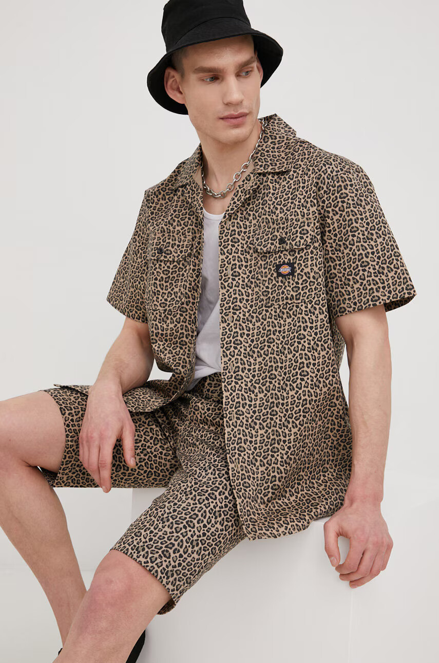Dickies Памучен къс панталон мъжко в бежово - Pepit.bg