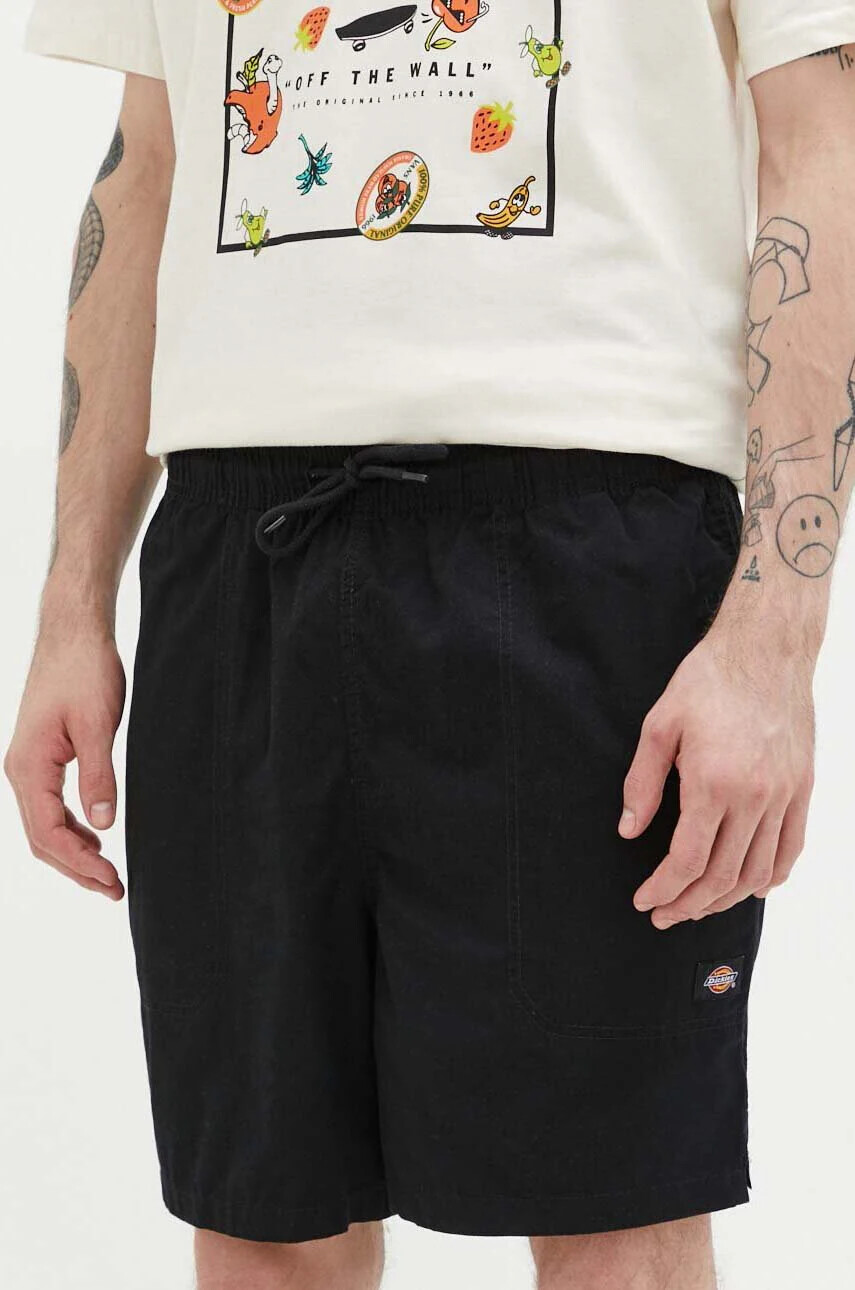 Dickies Памучен къс панталон в черно - Pepit.bg