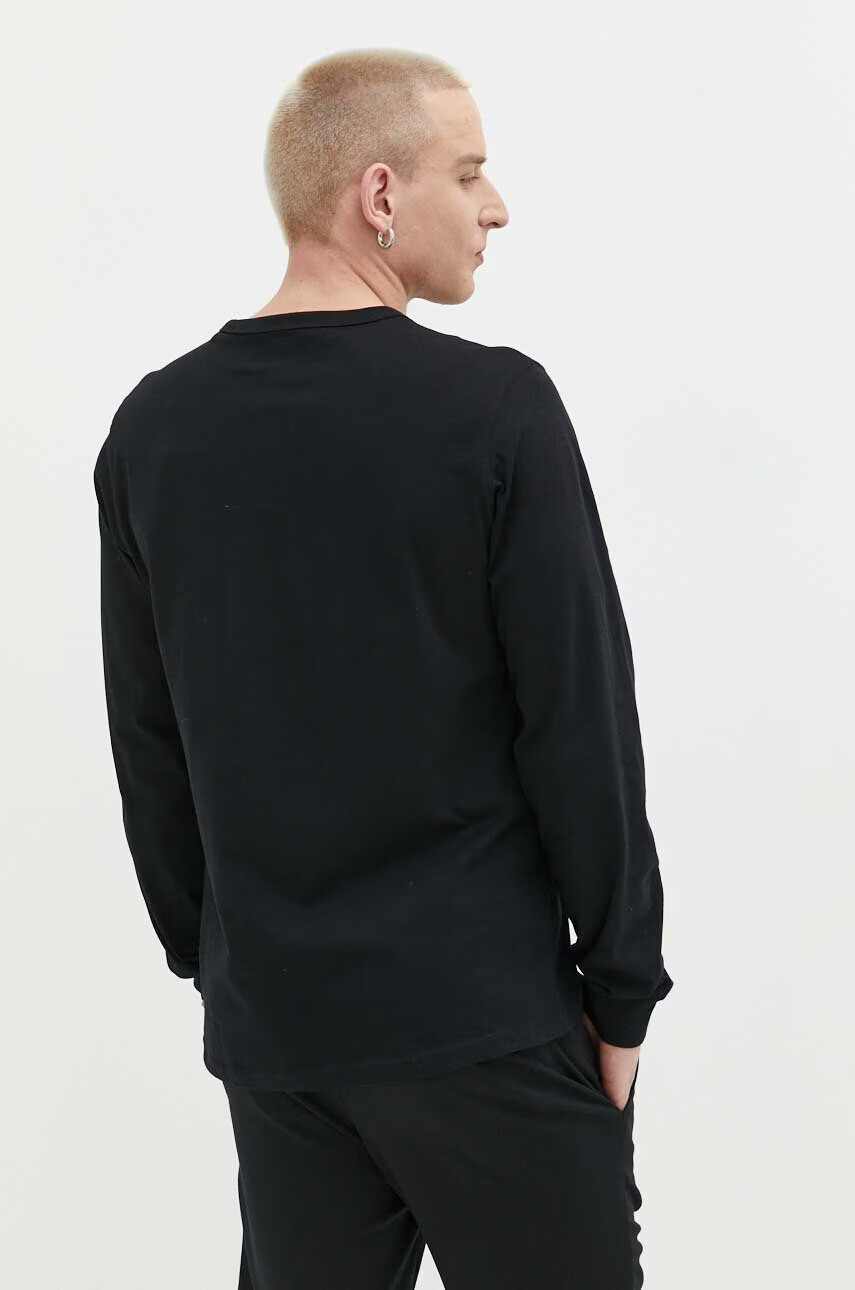 Dickies Памучна блуза с дълги ръкави в черно с принт - Pepit.bg