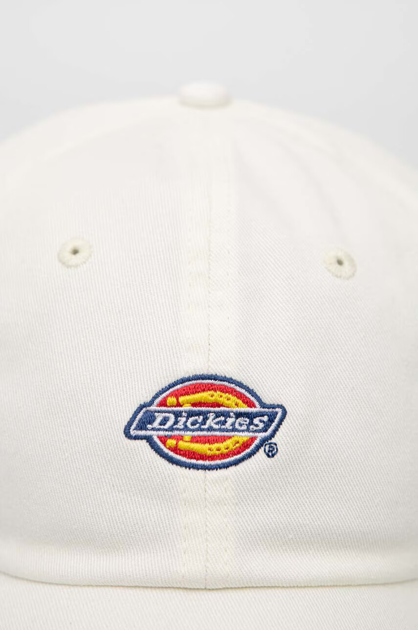Dickies Памучна шапка с козирка в бяло с апликация - Pepit.bg