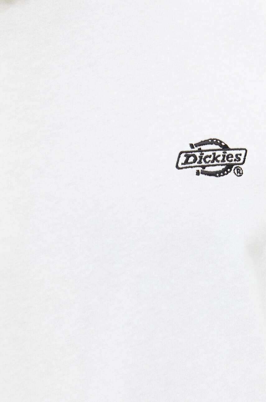 Dickies Памучна тениска в бяло с апликация - Pepit.bg