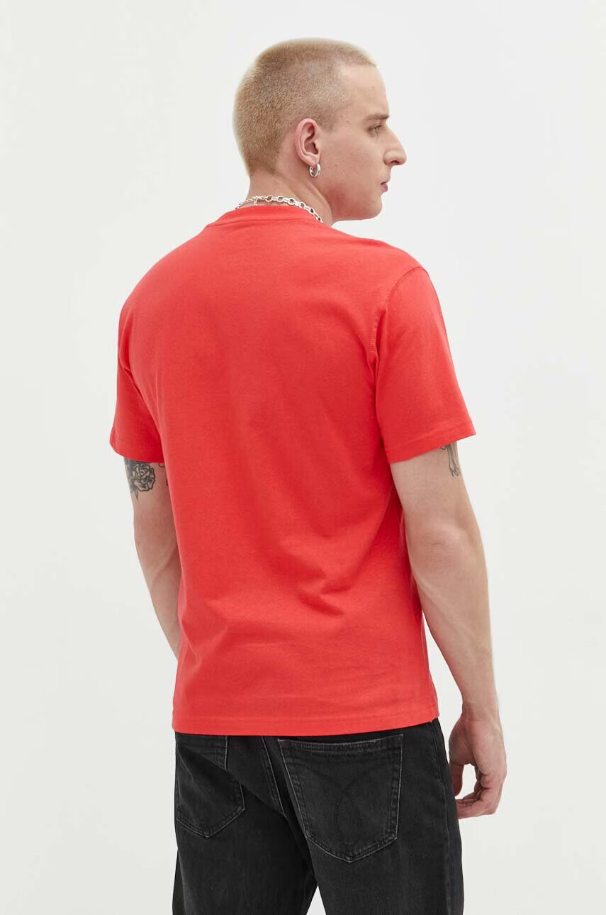 Dickies Памучна тениска в червено с апликация - Pepit.bg