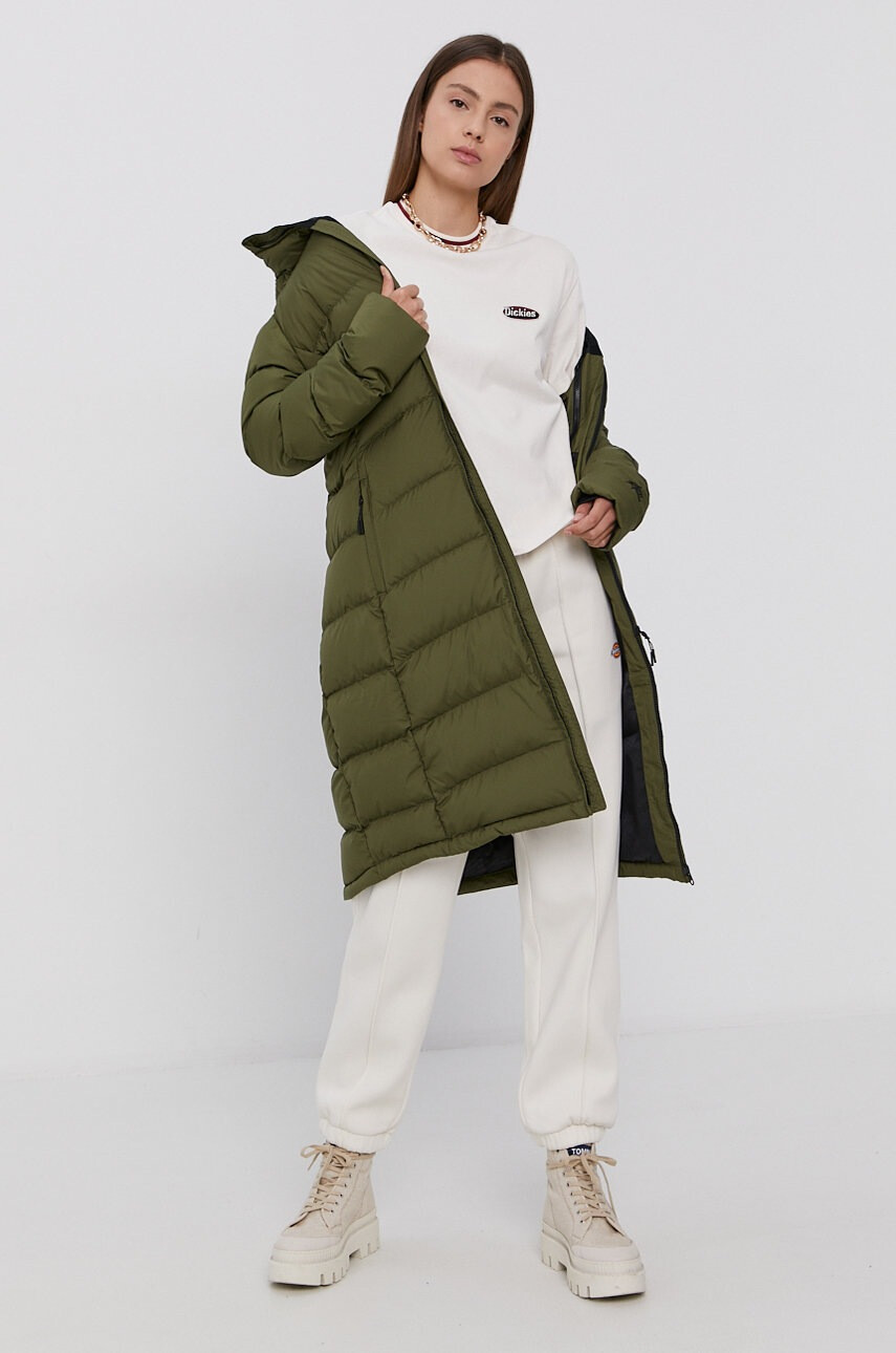 Dickies Панталон дамски в жълто с изчистен дизайн - Pepit.bg