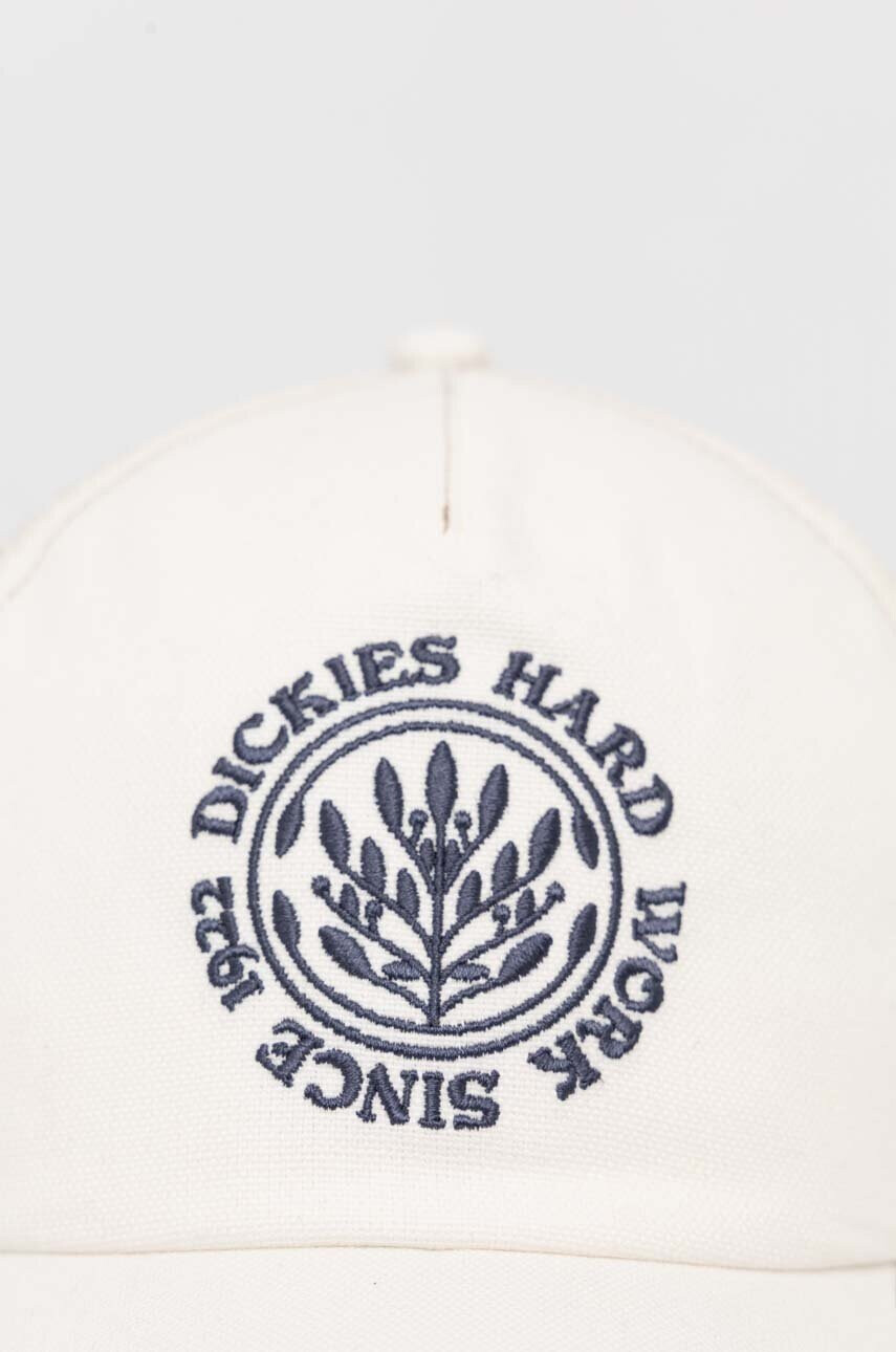 Dickies Шапка с козирка в бяло с апликация - Pepit.bg