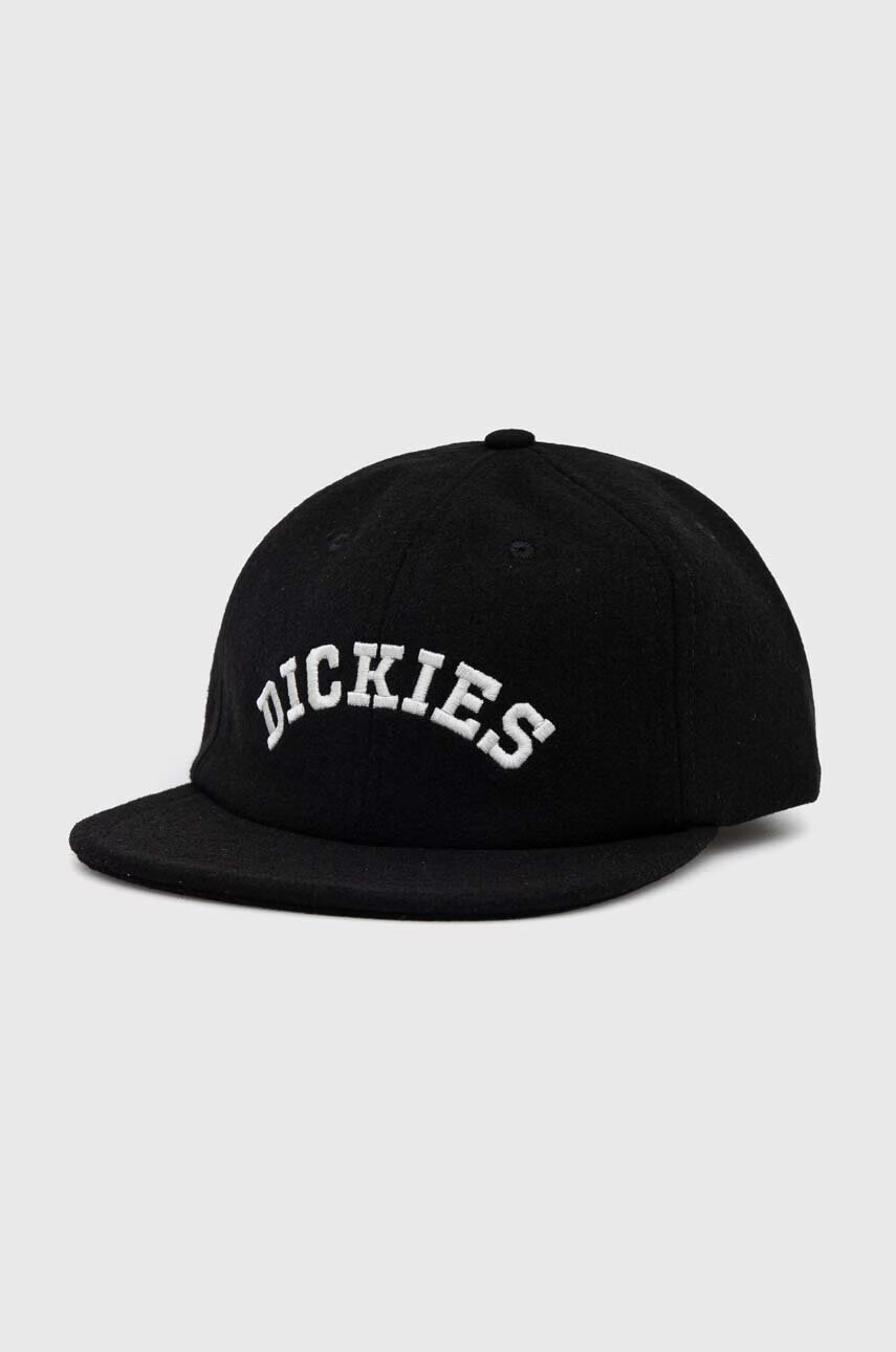 Dickies Шапка с козирка с вълна в черно с апликация - Pepit.bg