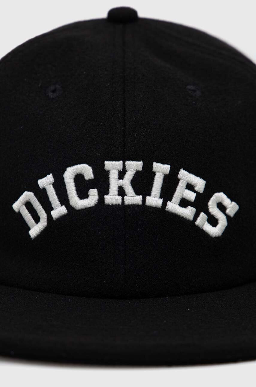 Dickies Шапка с козирка с вълна в черно с апликация - Pepit.bg