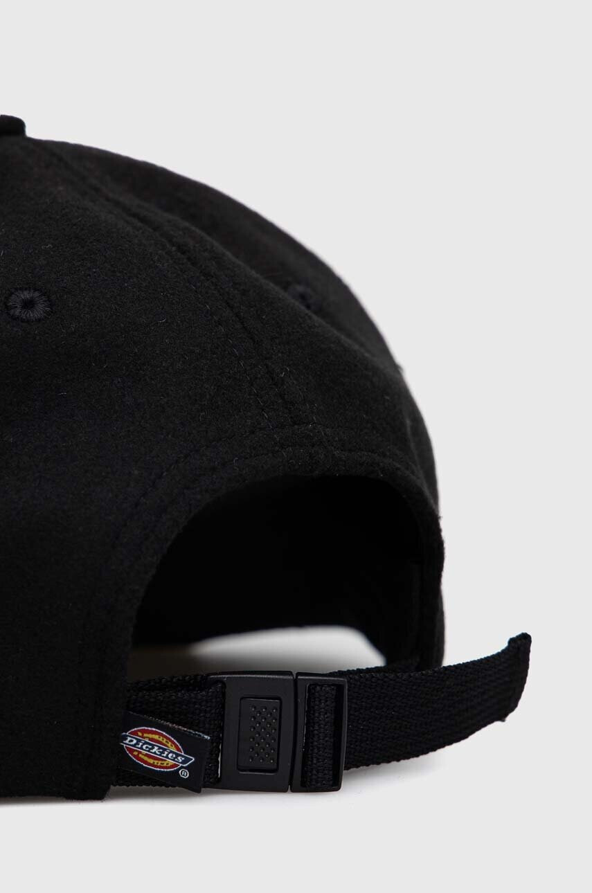 Dickies Шапка с козирка с вълна в черно с апликация - Pepit.bg