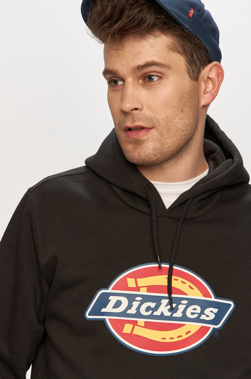 Dickies Суичър мъжки в черно с принт - Pepit.bg