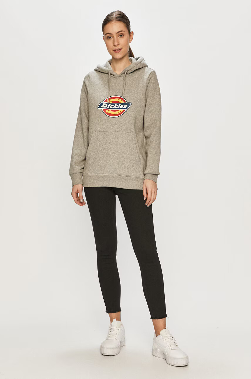 Dickies Суичър дамски в сиво с принт - Pepit.bg