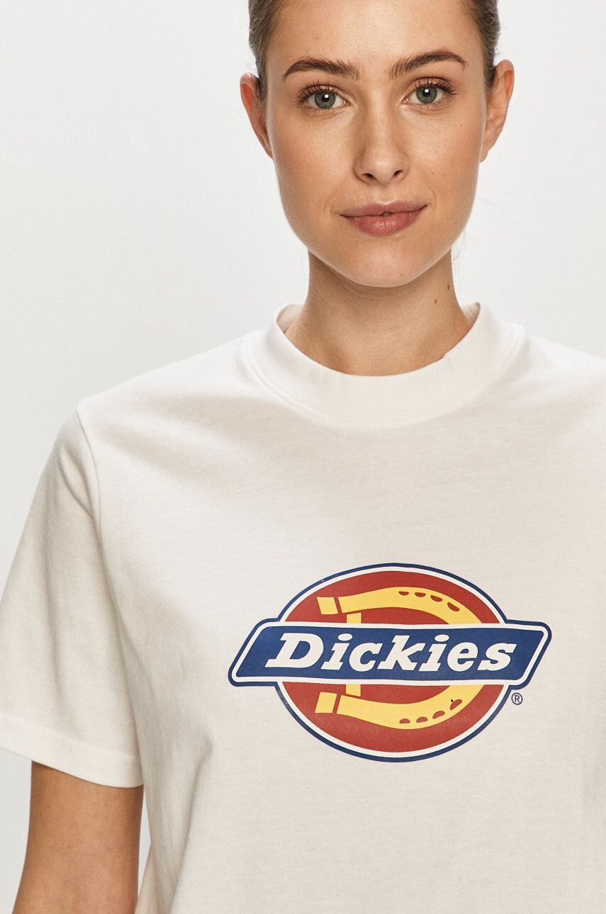 Dickies Тениска в бяло - Pepit.bg