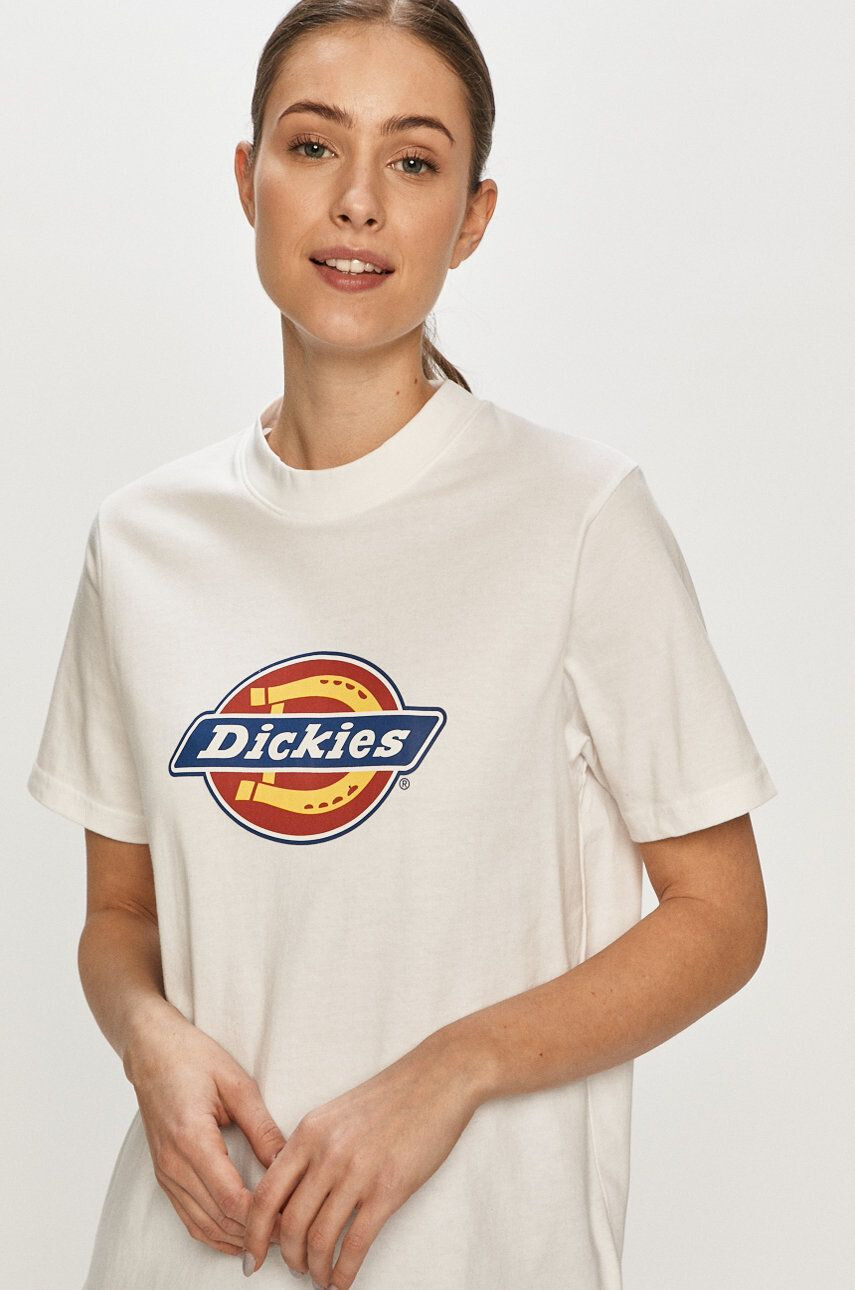 Dickies Тениска в бяло - Pepit.bg